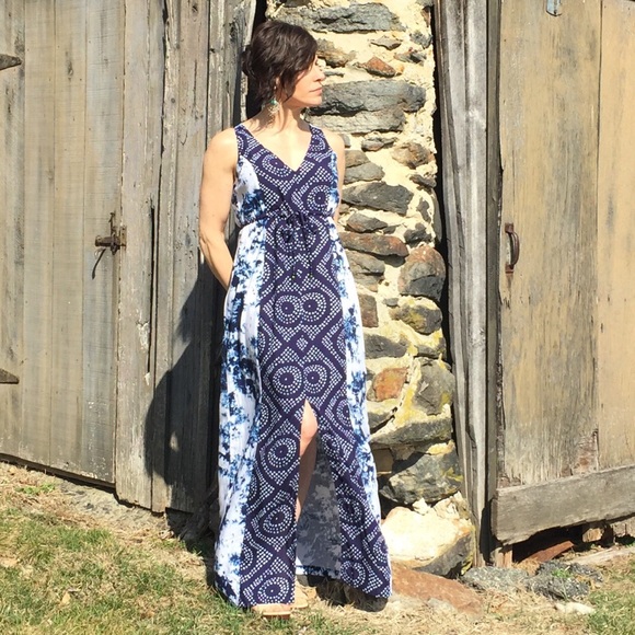 maxi dress batik